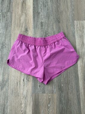 DSG Magenta Elastic-Waist Athletic Shorts